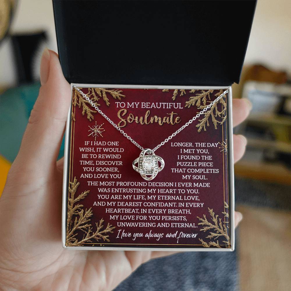 Soulmate - Rewind Time - Love Knot Necklace