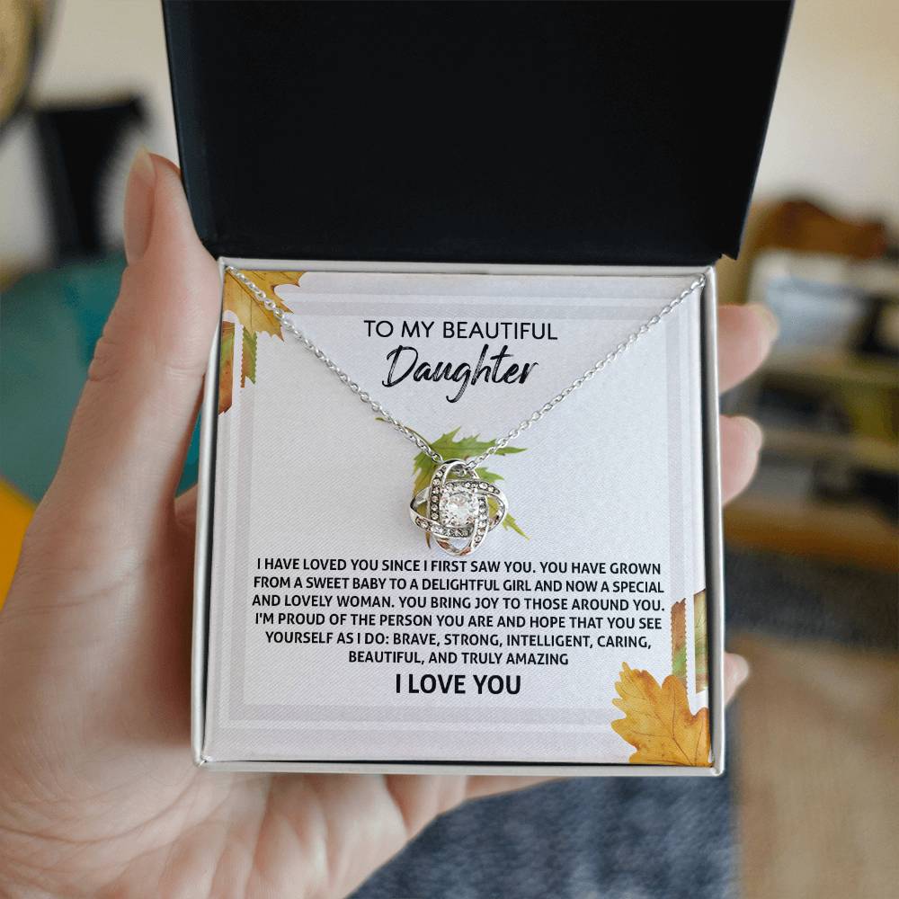 Daughter - See Yourself - Love Knot Necklace