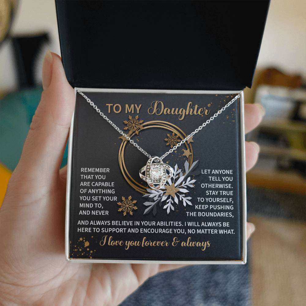 Daughter - Set Your Mind - Love Knot Necklace