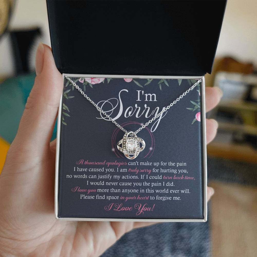 Sorry - World Ever Will - Love Knot Necklace