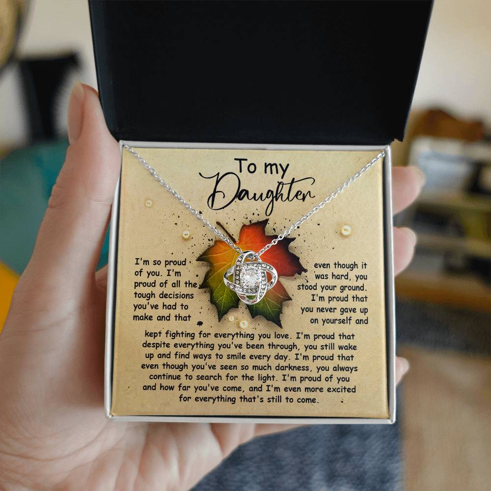 Daughter - Stood Your Ground - Love Knot Necklace