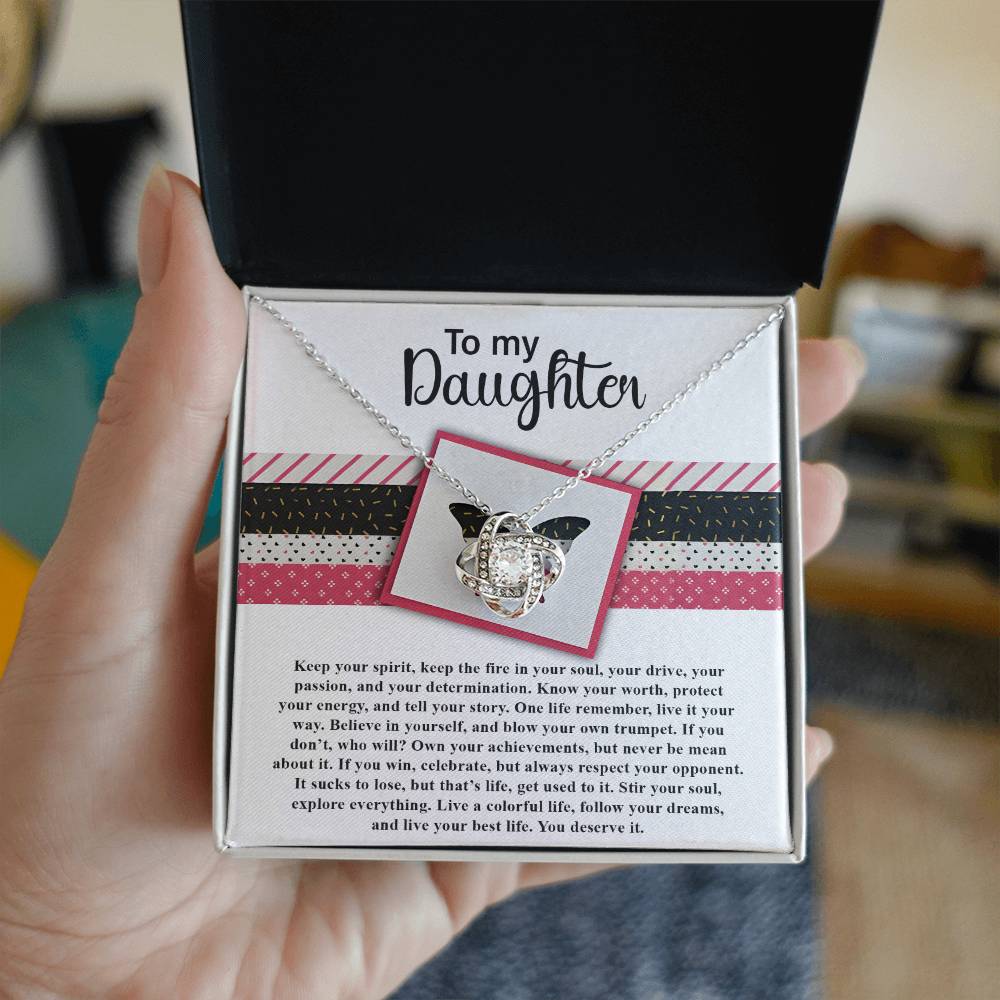 Daughter - Keep The Fire - Love Knot Necklace