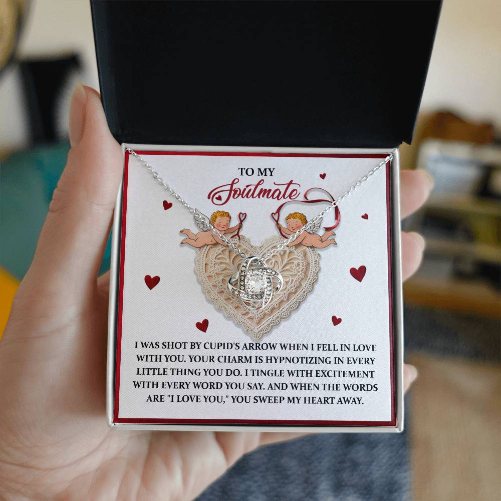 Soulmate - Sweep My Heart - Love Knot Necklace
