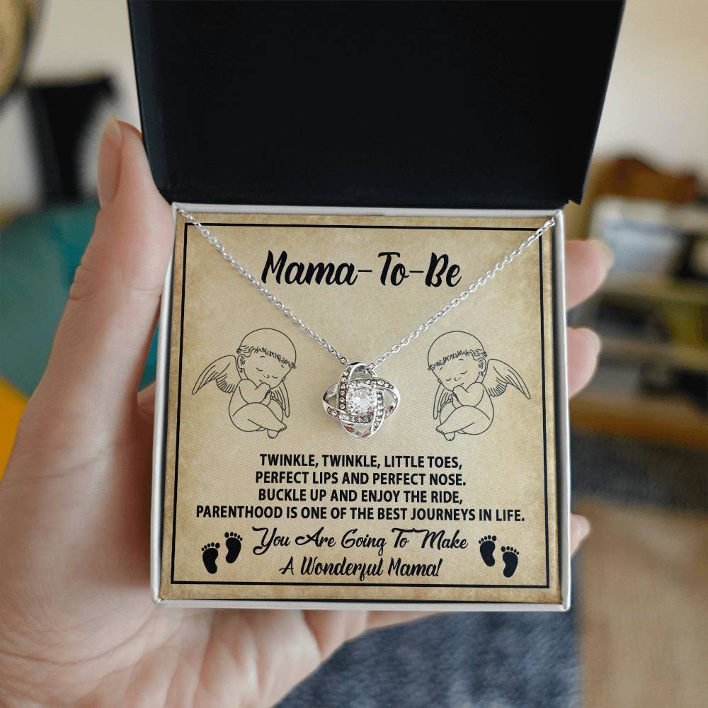 Mama To Be - Enjoy The Ride - Love Knot Necklace