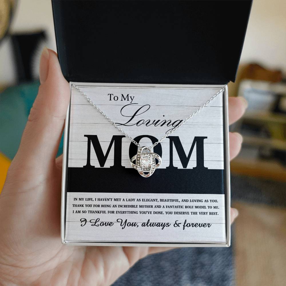 Mom - Loving As You - Love Knot Necklace