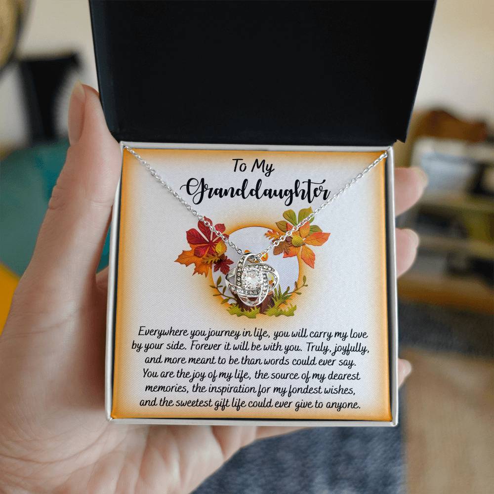 Granddaughter - By Your Side - Love Knot Necklace