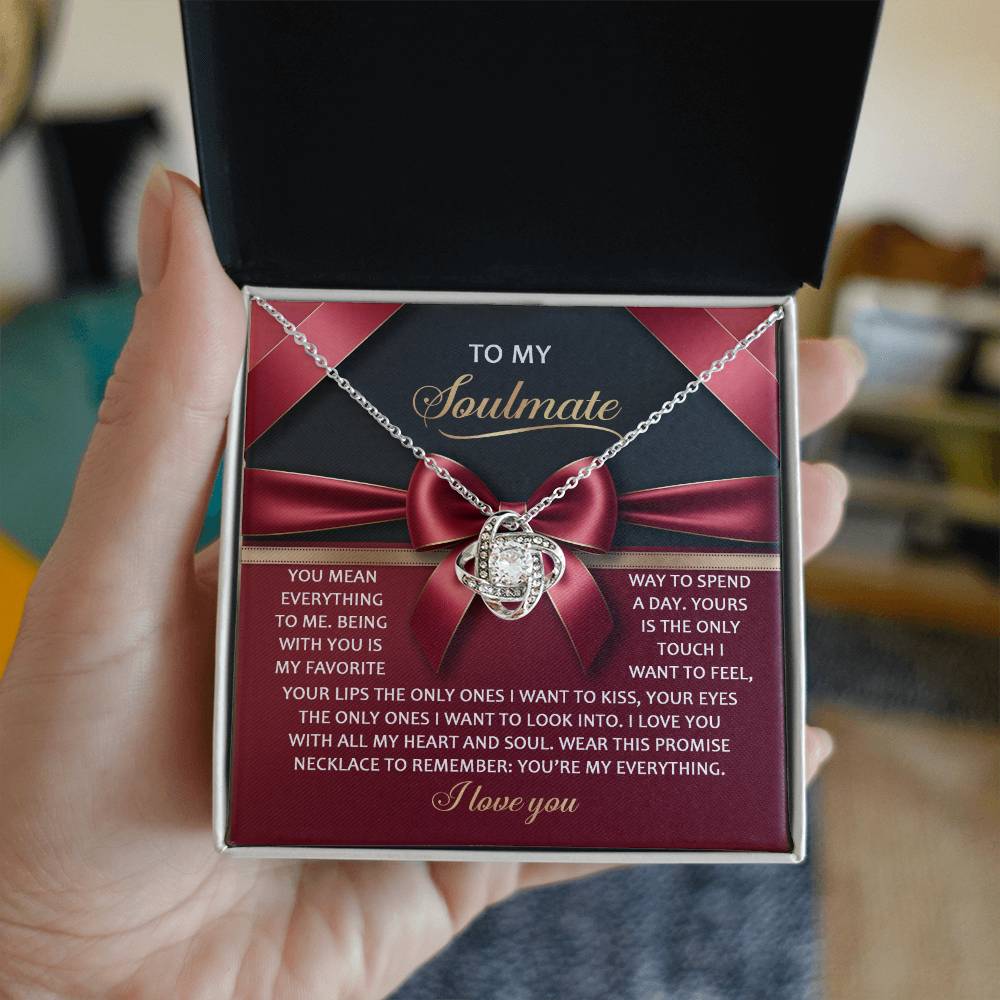 Soulmate - Heart And Soul - Love Knot Necklace