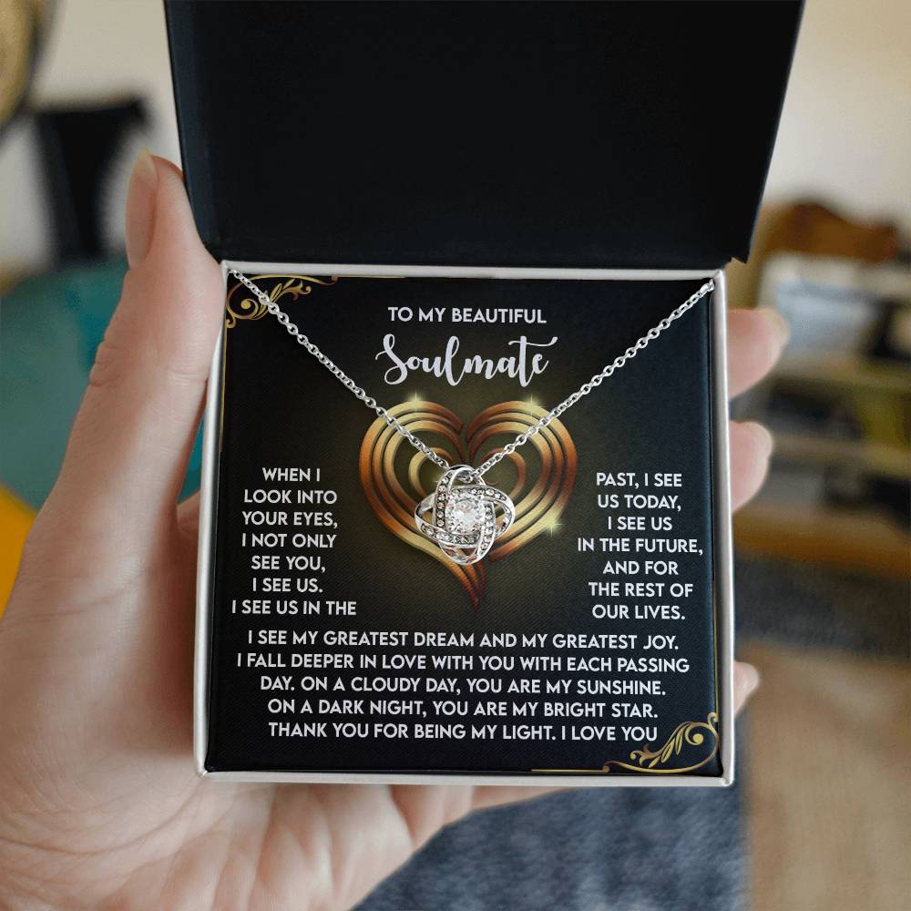 Soulmate - I See Us - Love Knot Necklace