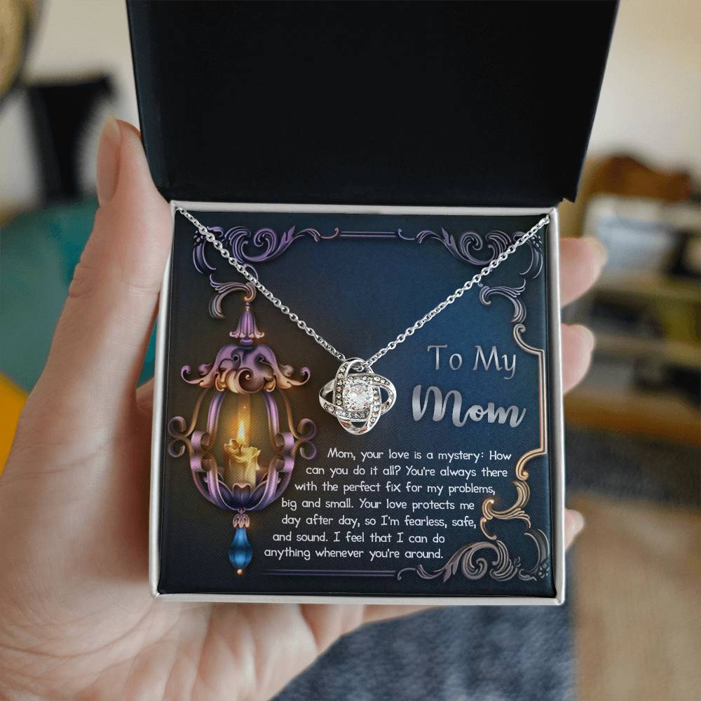 Mom - Love Is Mystery - Love Knot Necklace
