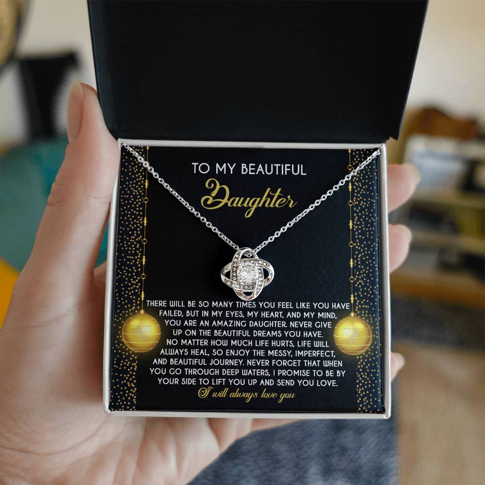Daughter - Deep Waters - Love Knot Necklace