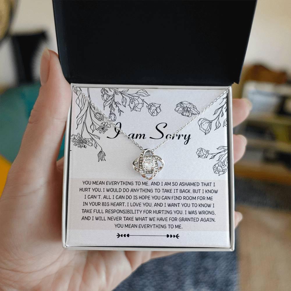 Sorry- Your Big Heart - Love Knot Necklace