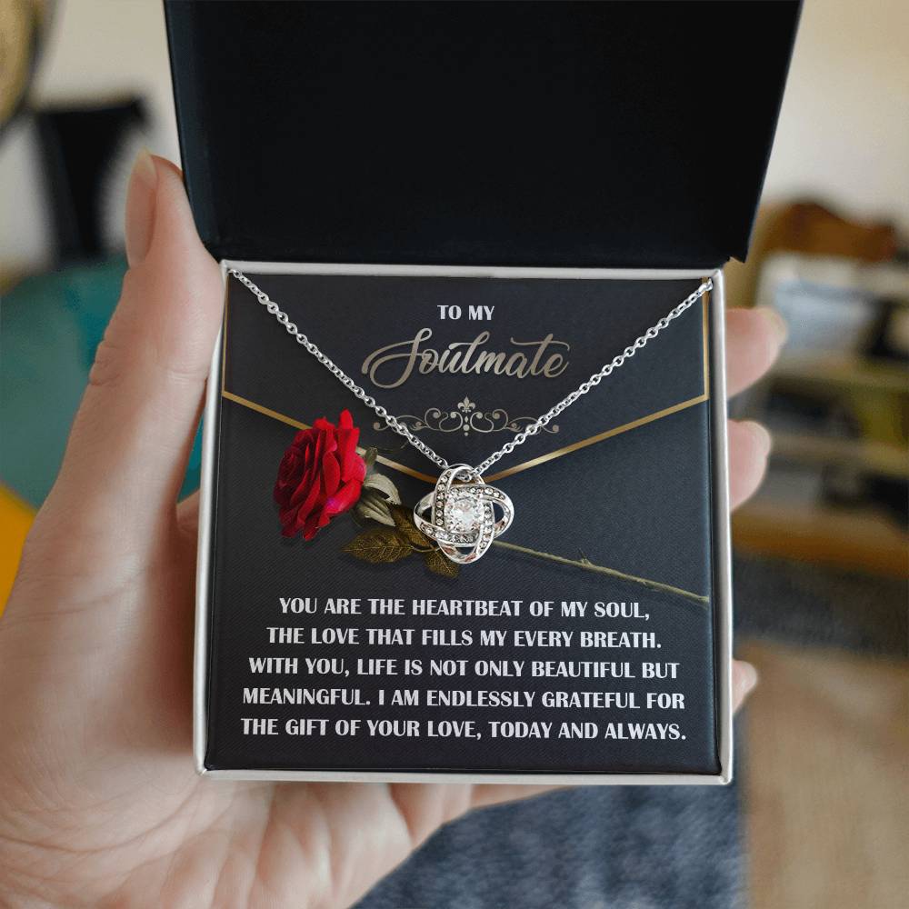 Soulmate - My Every Breath - Love Knot Necklace