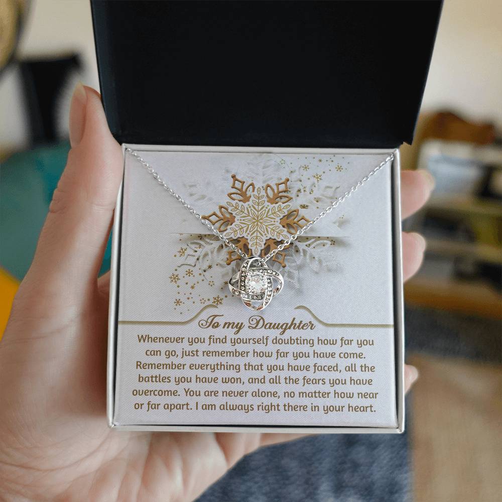 Daughter - You Can Go - Love Knot Necklace