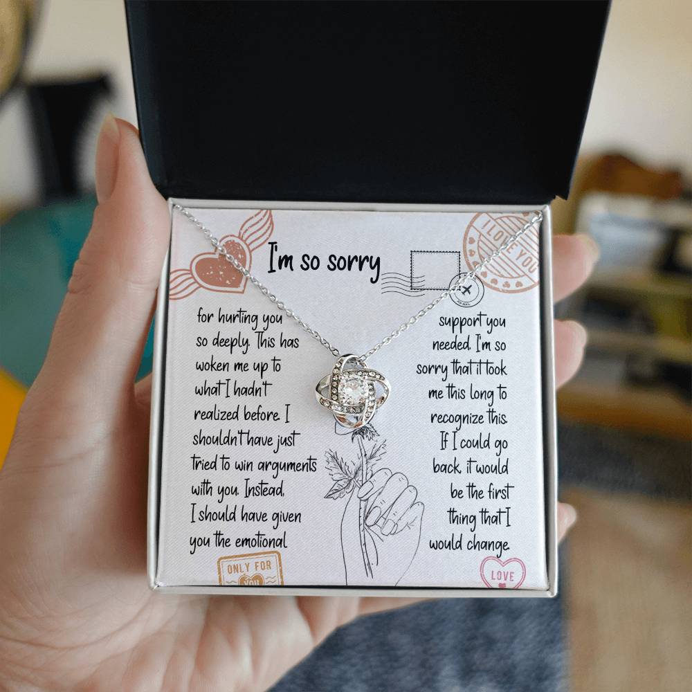 Lo siento - Apoyo emocional - Collar de nudo de amor