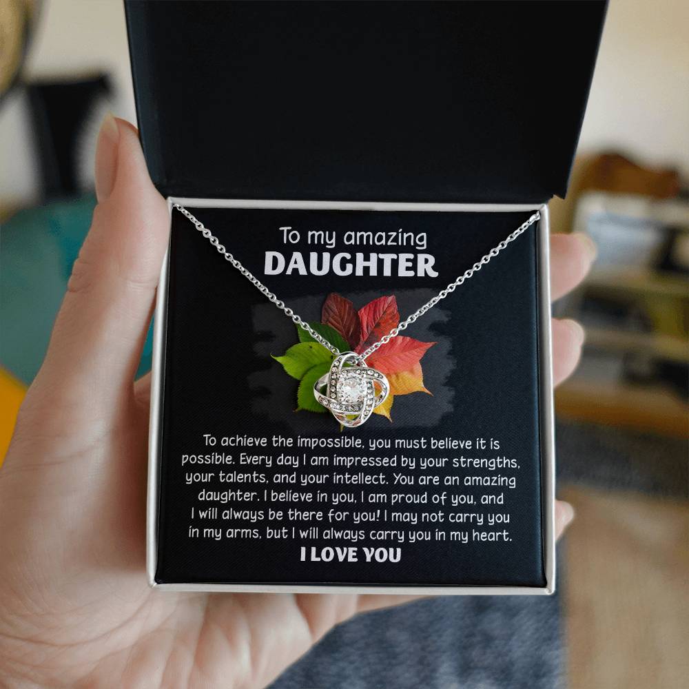 Daughter - It Is Possible - Love Knot Necklace