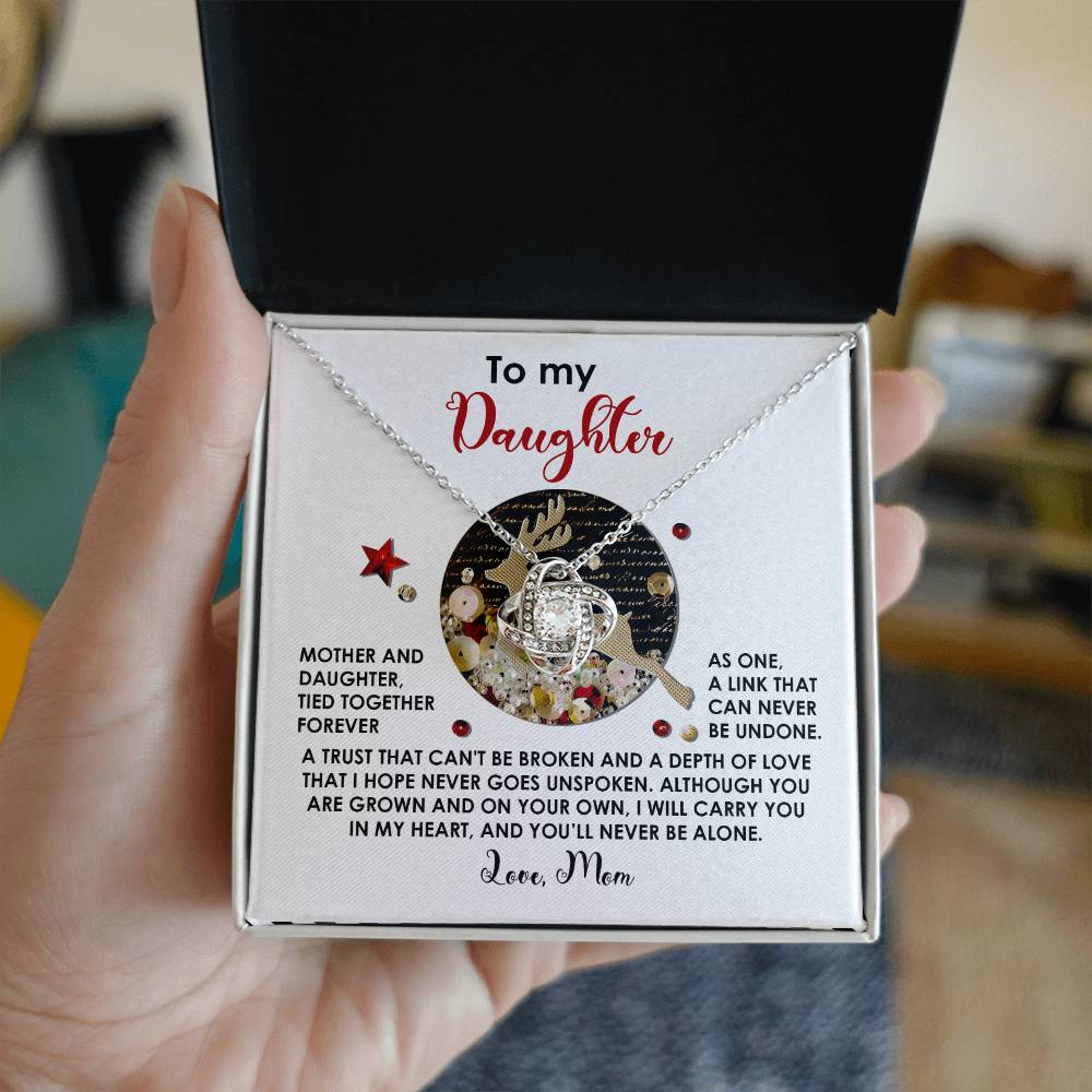 Daughter - Forever As One - Love Knot Necklace