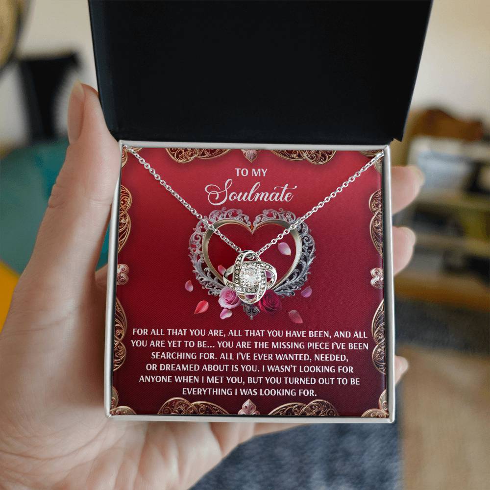Soulmate - I Met You - Love Knot Necklace
