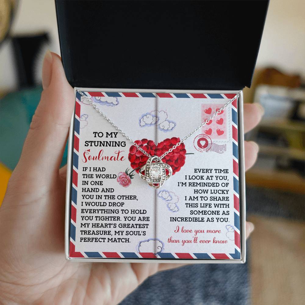 Soulmate - Perfect Match - Love Knot Necklace