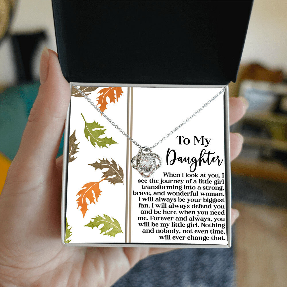 Daughter - Biggest Fan - Love Knot Necklace
