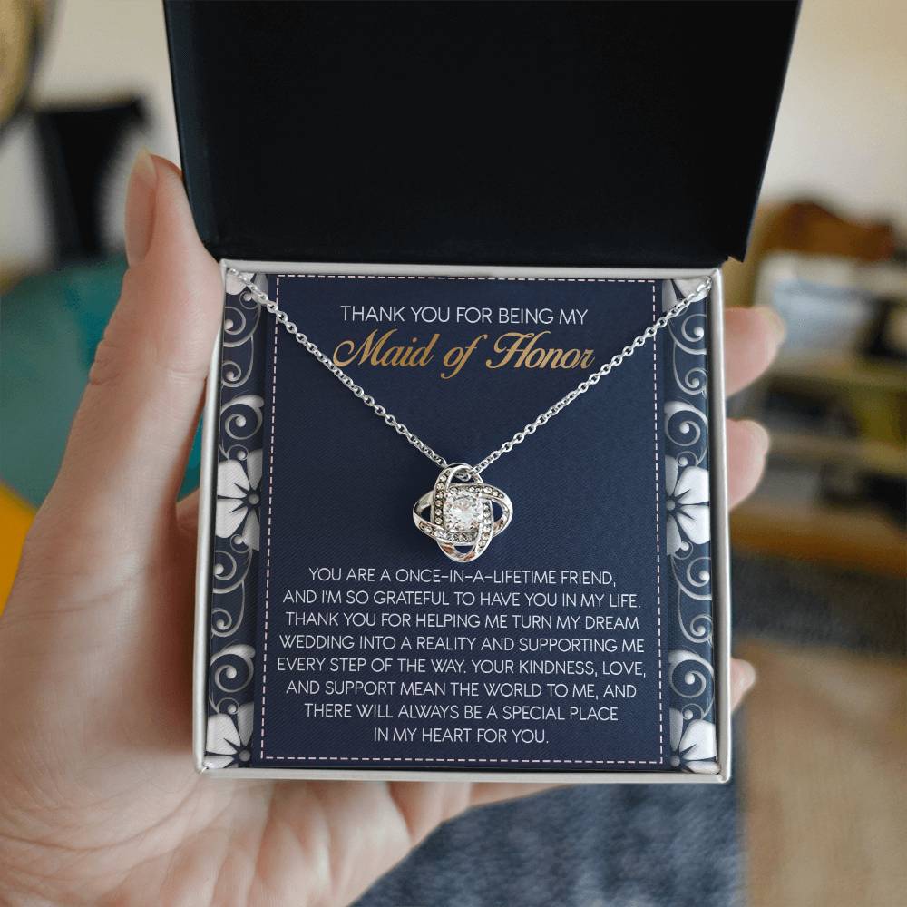 Dama de honor - Mundo para mí - Collar con nudo de amor