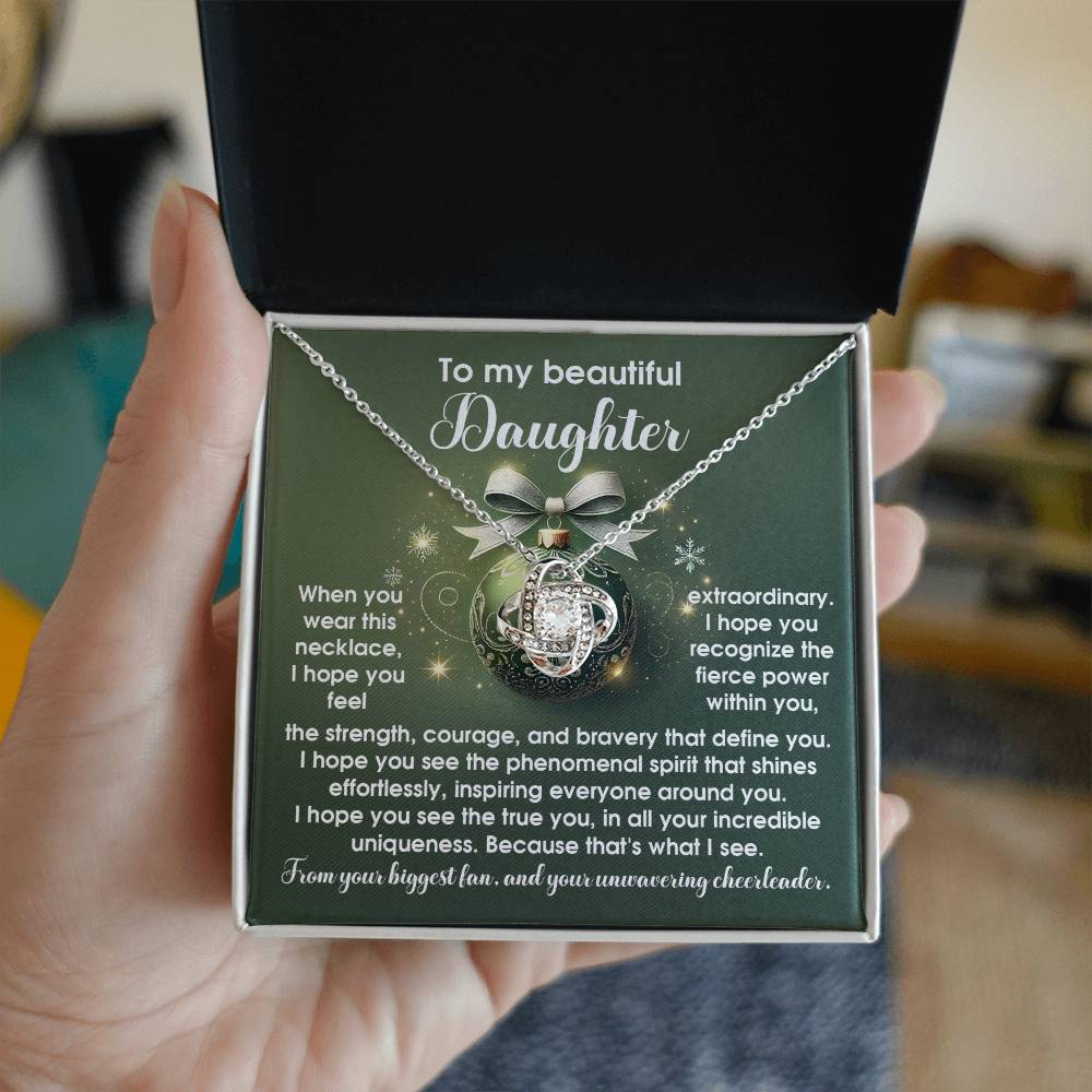 Daughter - Incredible Uniqueness - Love Knot Necklace