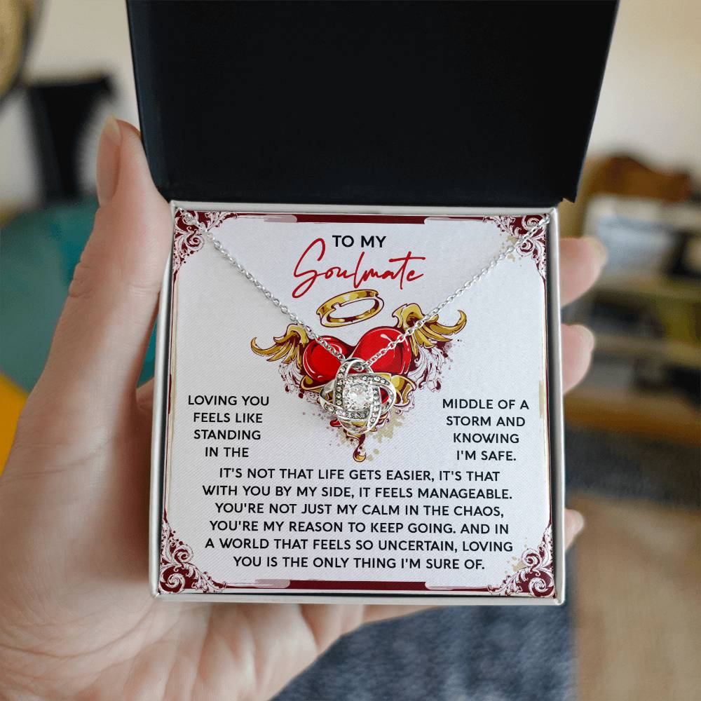 Soulmate - Keep Going - Love Knot Necklace