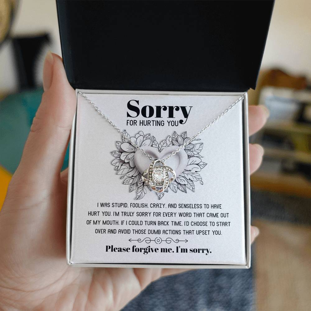 Sorry - Turn Back Time - Love Knot Necklace