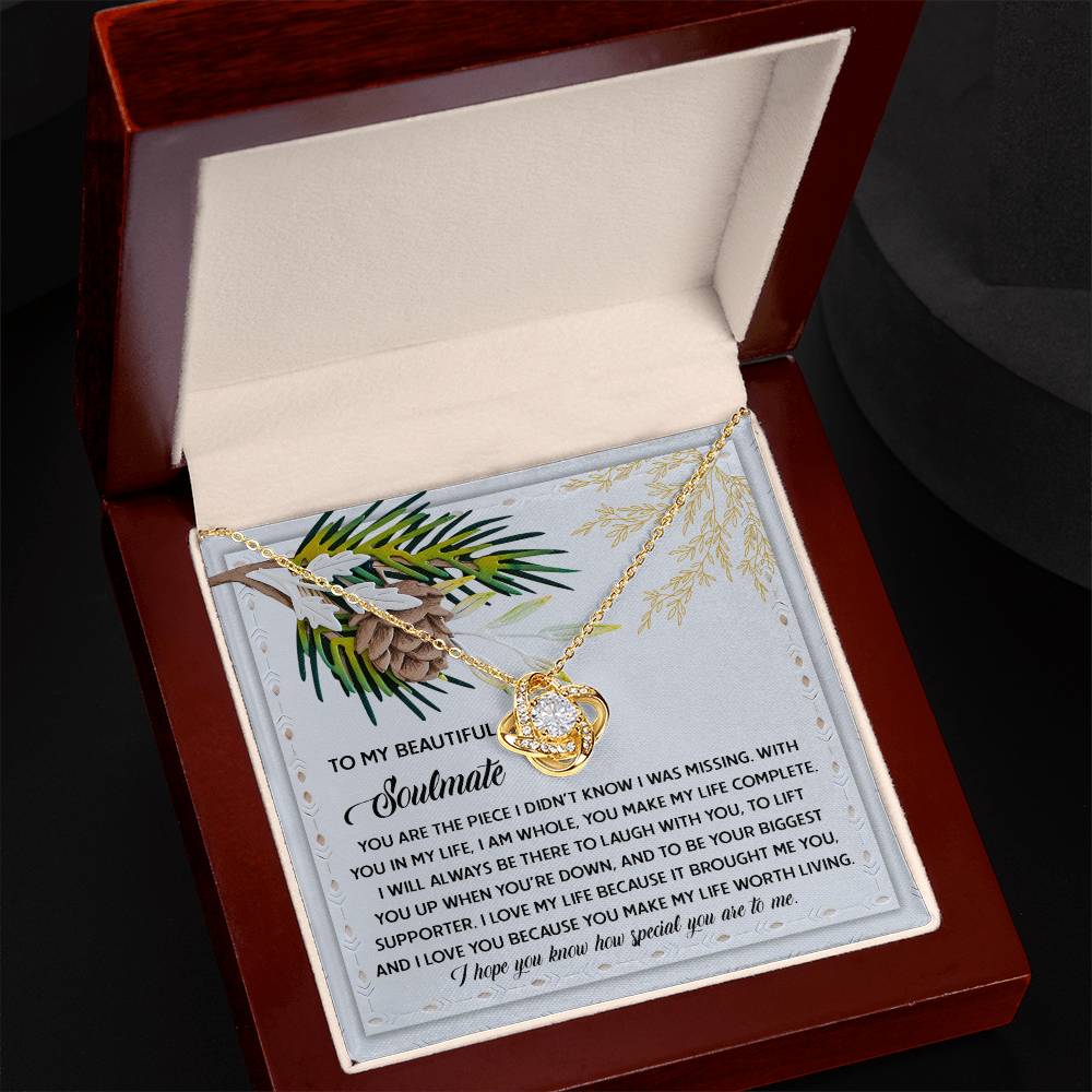 Soulmate - Biggest Supporter - Love Knot Necklace