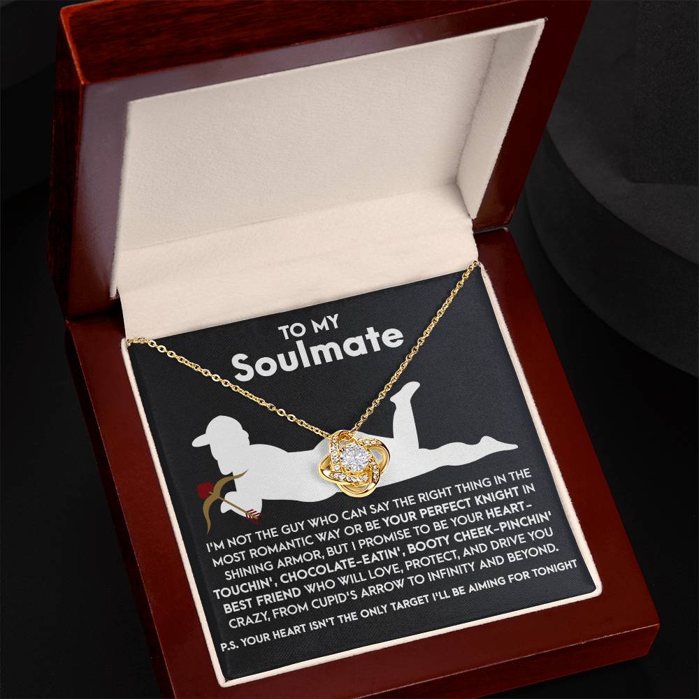 Soulmate - Cupid's Arrow - Love Knot Necklace