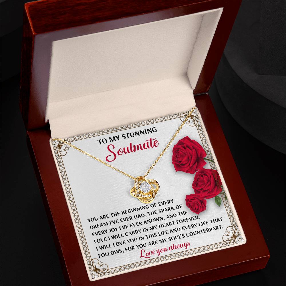Soulmate - Soul's Counterpart - Love Knot Necklace