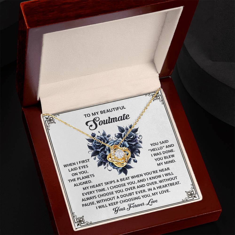 Soulmate - Skips A Beat - Love Knot Necklace
