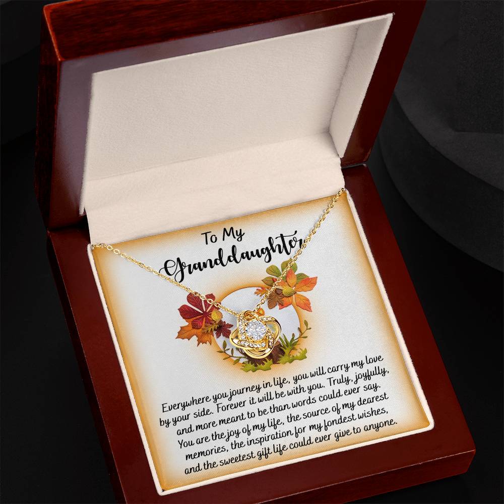 Granddaughter - By Your Side - Love Knot Necklace