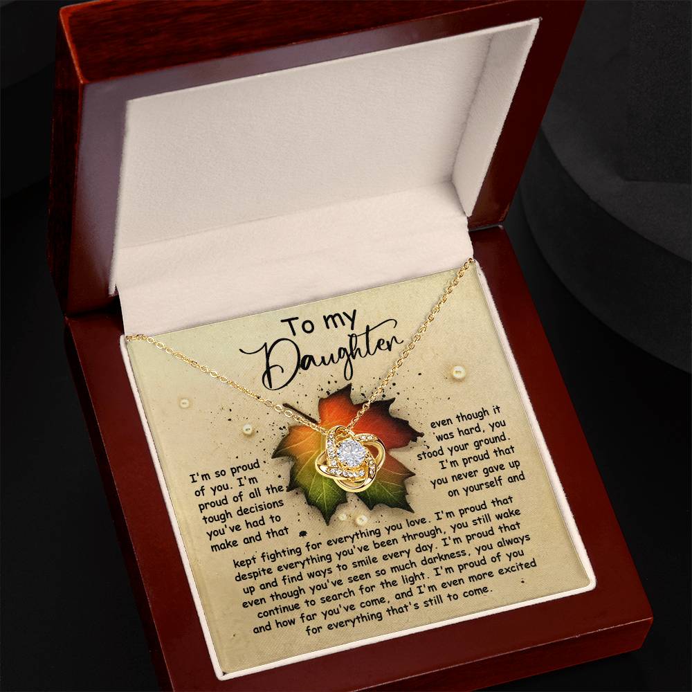 Daughter - Stood Your Ground - Love Knot Necklace