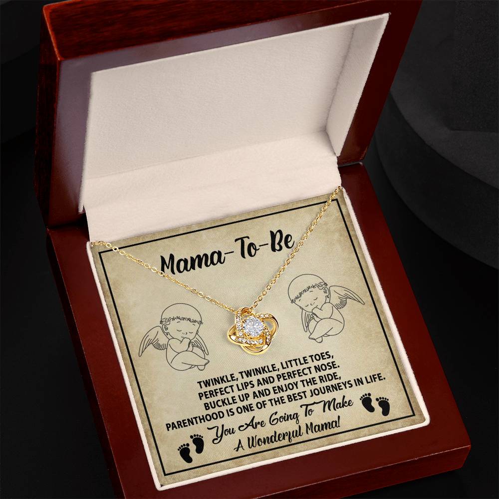 Mama To Be - Enjoy The Ride - Love Knot Necklace