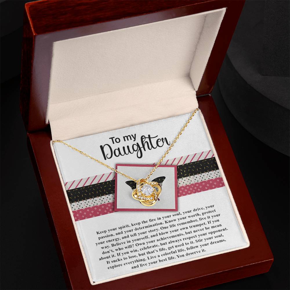 Daughter - Keep The Fire - Love Knot Necklace