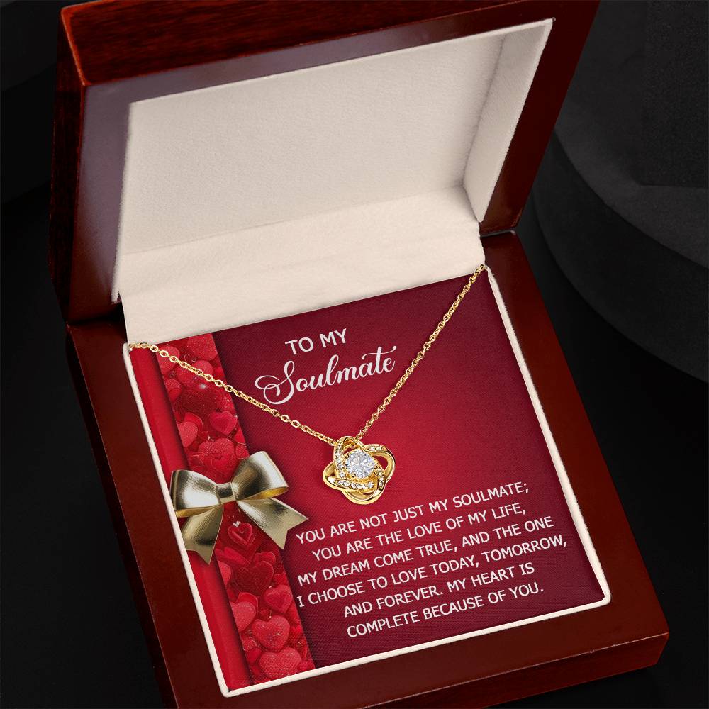 Soulmate - Because Of You - Love Knot Necklace