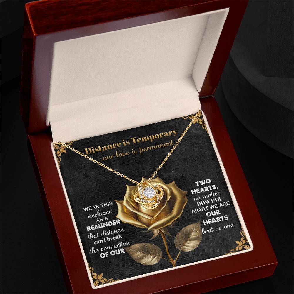 Soulmate - Love Is Permanent - Love Knot Necklace