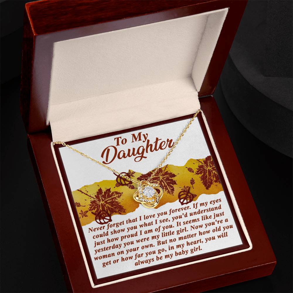 Daughter - On Your Own - Love Knot Necklace