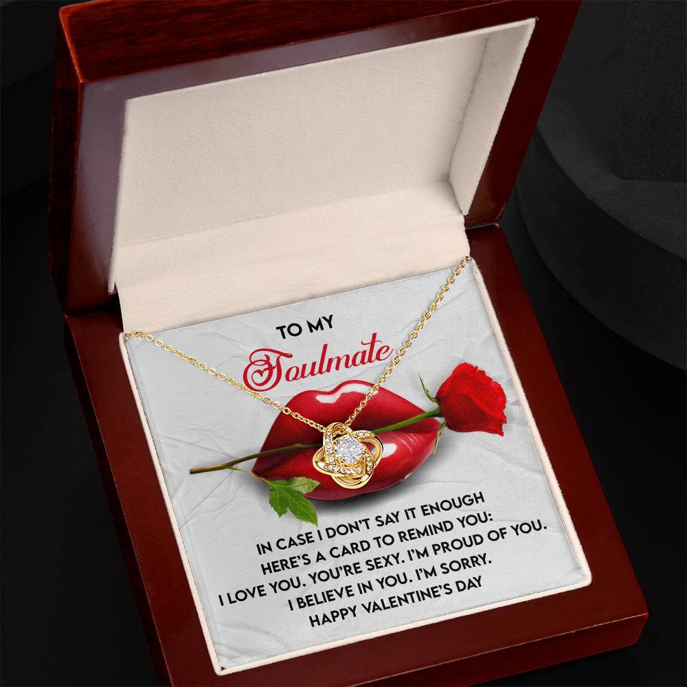 Soulmate - Don’t Say It - Love Knot Necklace