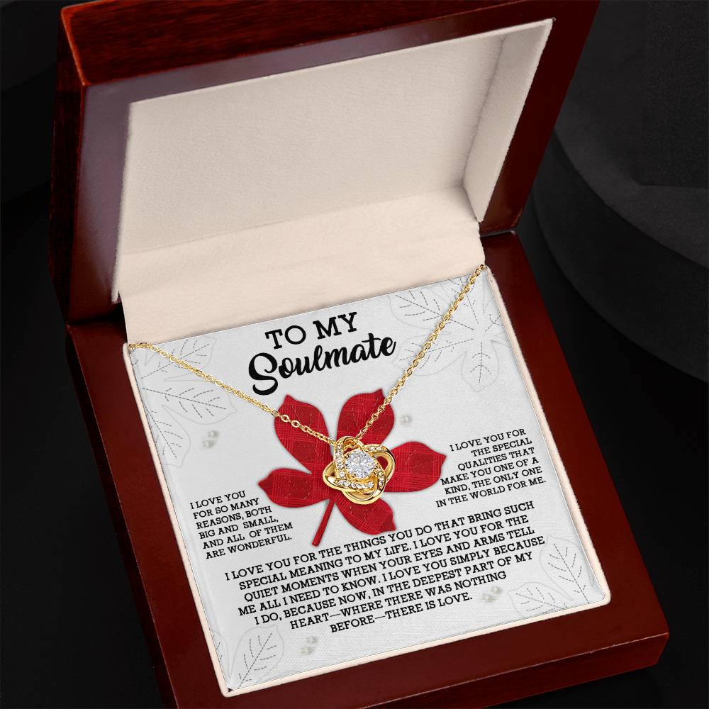 Soulmate - There Is Love - Love Knot Necklace