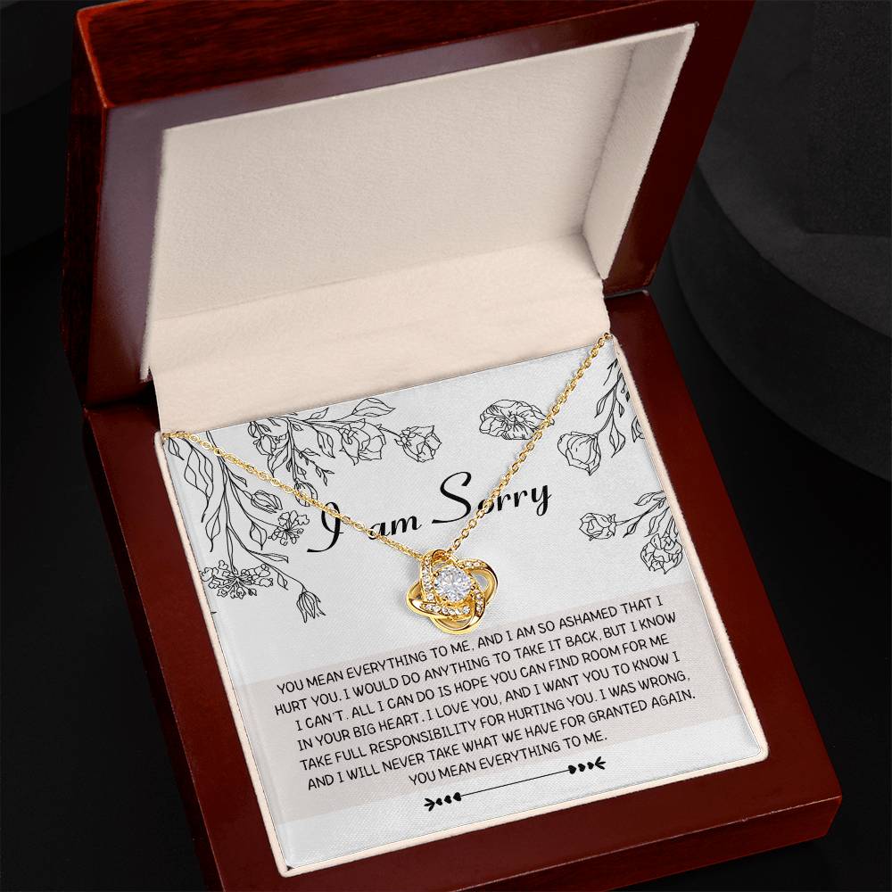 Sorry- Your Big Heart - Love Knot Necklace