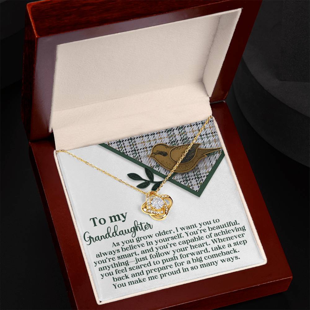 Granddaughter - A Big Comeback - Love Knot Necklace