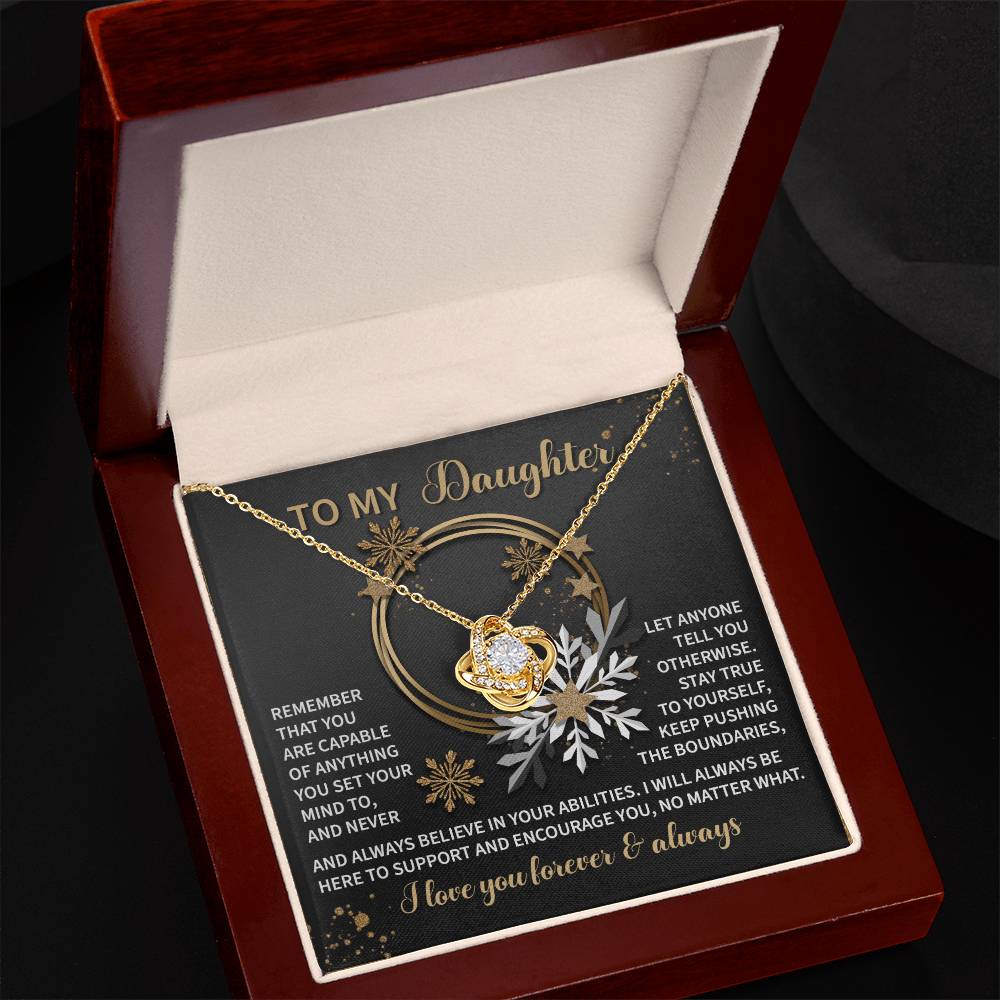 Daughter - Set Your Mind - Love Knot Necklace