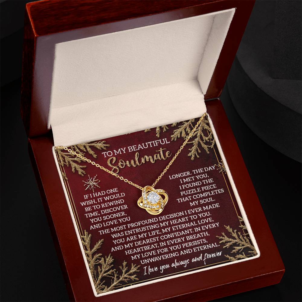 Soulmate - Rewind Time - Love Knot Necklace