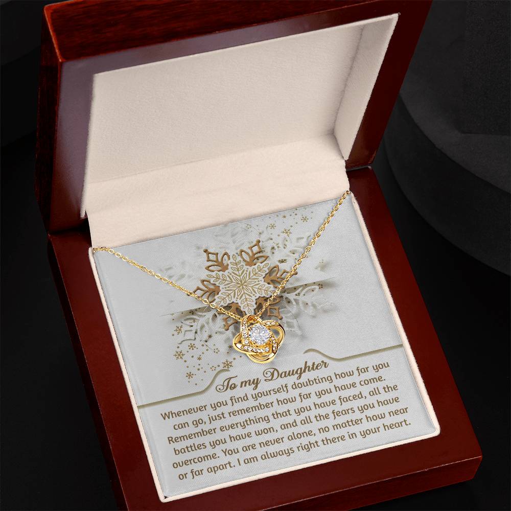 Daughter - You Can Go - Love Knot Necklace