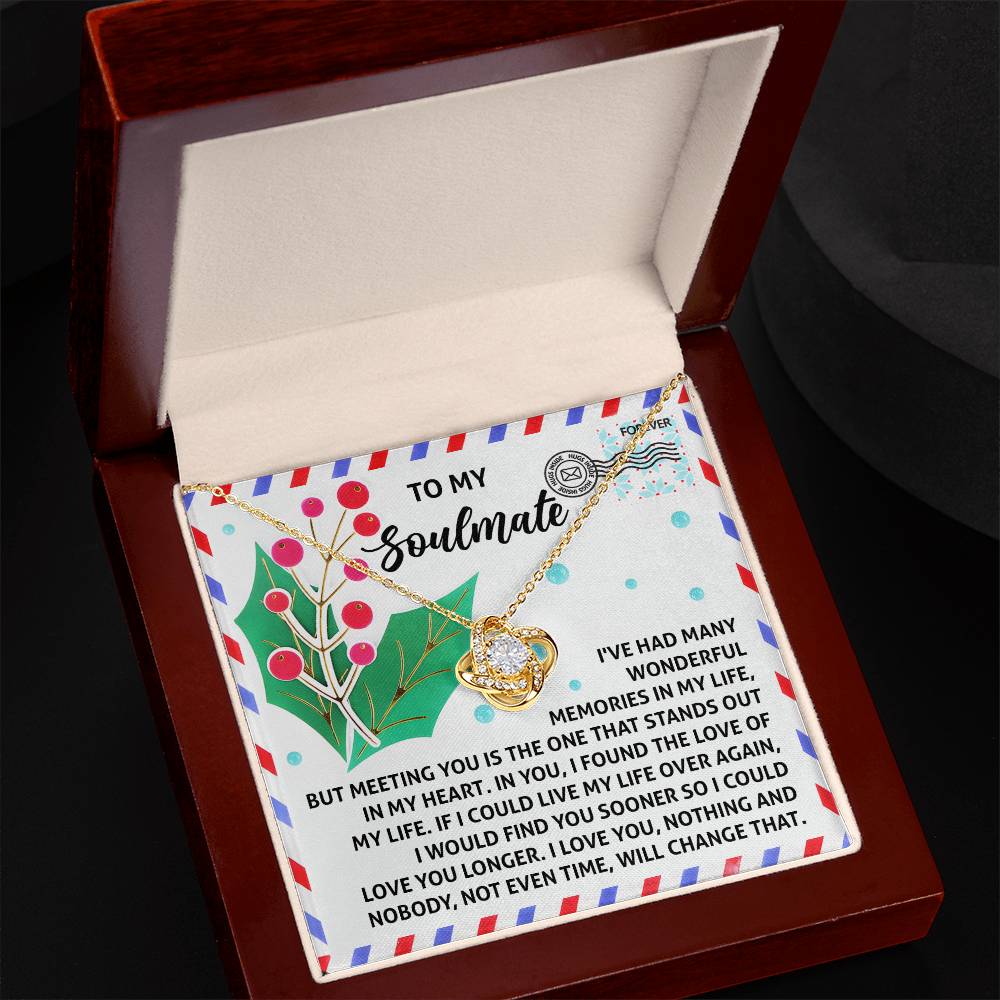 Soulmate - Love You Longer - Love Knot Necklace