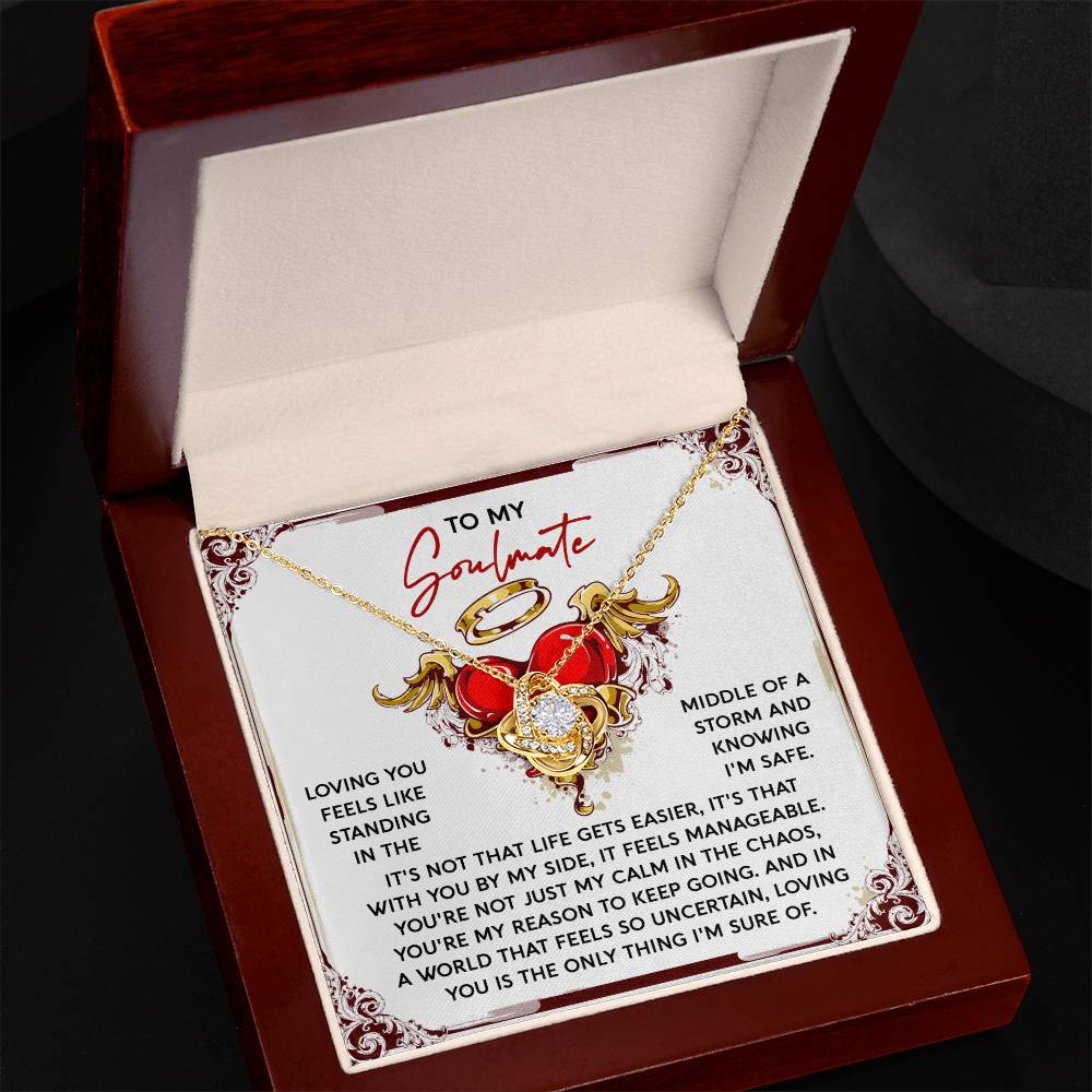 Soulmate - Keep Going - Love Knot Necklace