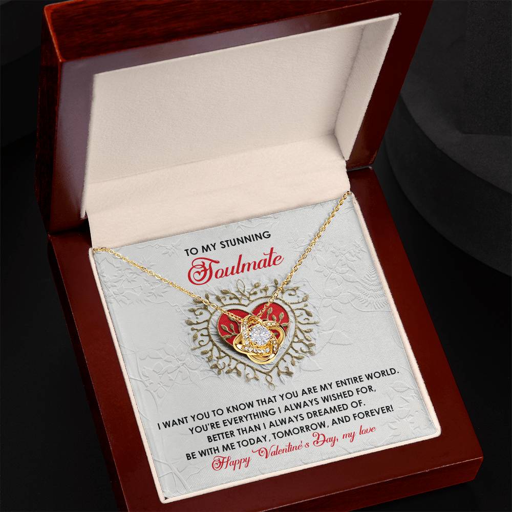 Soulmate - Be With Me - Love Knot Necklace
