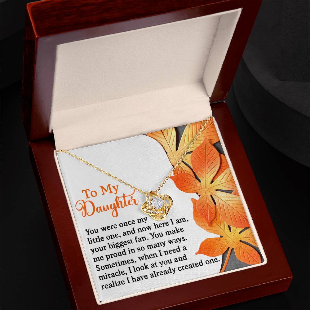 Daughter - Here I Am - Love Knot Necklace