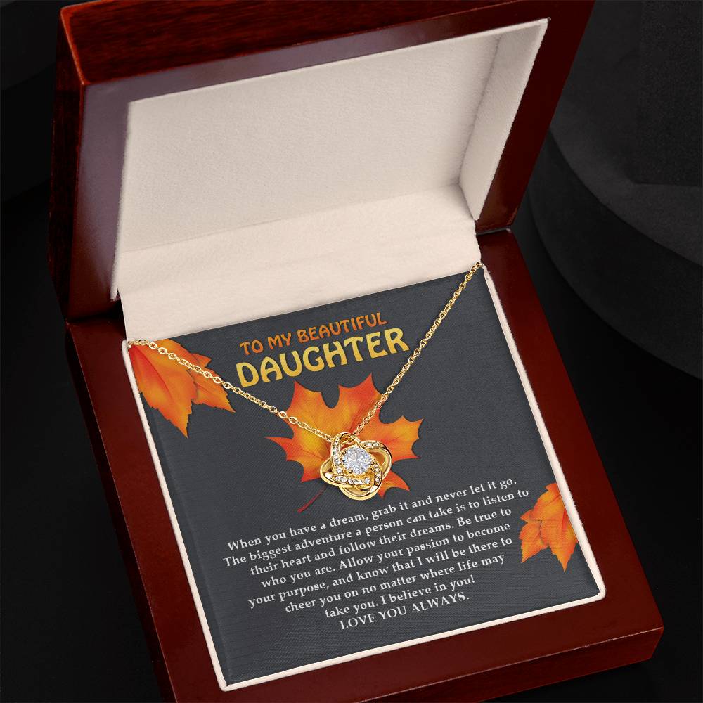 Daughter - To Their Heart - Love Knot Necklace